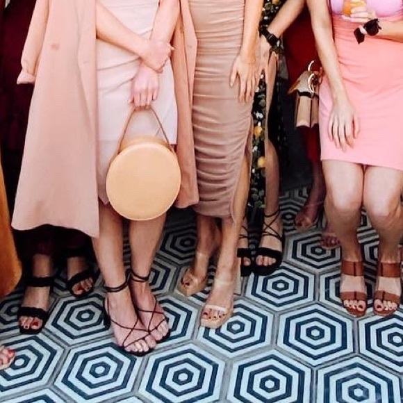 Jeffrey Campbell Hustler Platform Sandal in Dusty Nude Patent 6.5 - Picture 9 of 9